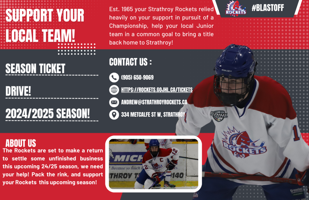 Strathroy Rockets Spring Camp Season Tickets Are Now Available! (Early Bird Specials) | Strathroy ...